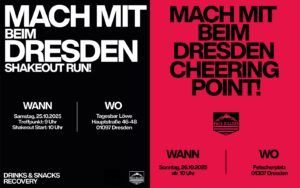 Nike Shake-out Run und Cheering Zone bei der Dresden Marathon Week 2025 – Community Run und Stimmung an der Strecke