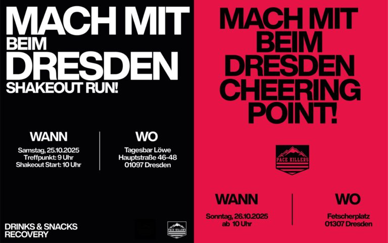 Nike Shake-out Run und Cheering Zone bei der Dresden Marathon Week 2025 – Community Run und Stimmung an der Strecke